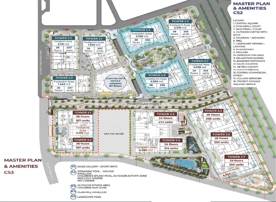 Capital Square Đà Nẵng | Bảng Giá Gốc & CK 15% (Đợt 1) 6 Mặt bằng tổng thể Capital Square Đà Nẵng – Thiết kế hiện đại, vị trí đắc địa