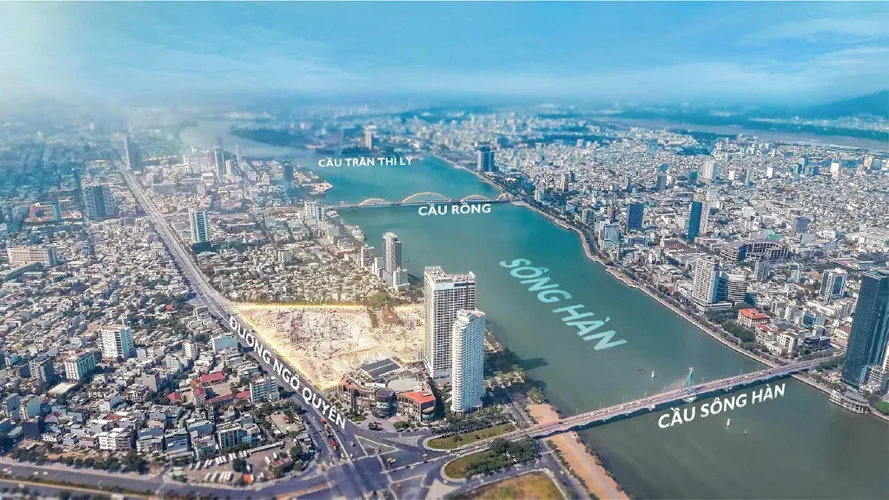 Capital Square Đà Nẵng | Bảng Giá Gốc & CK 15% (Đợt 1) 11 Vị trí dự án Capital Square Đà Nẵng bên sông Hàn, kết nối vàng Trần Hưng Đạo & Ngô Quyền